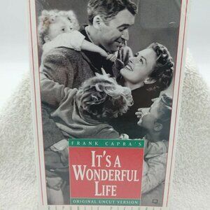 It's a Wonderful Life VHS James Stewart Christmas Angels Holiday SEALED NEW